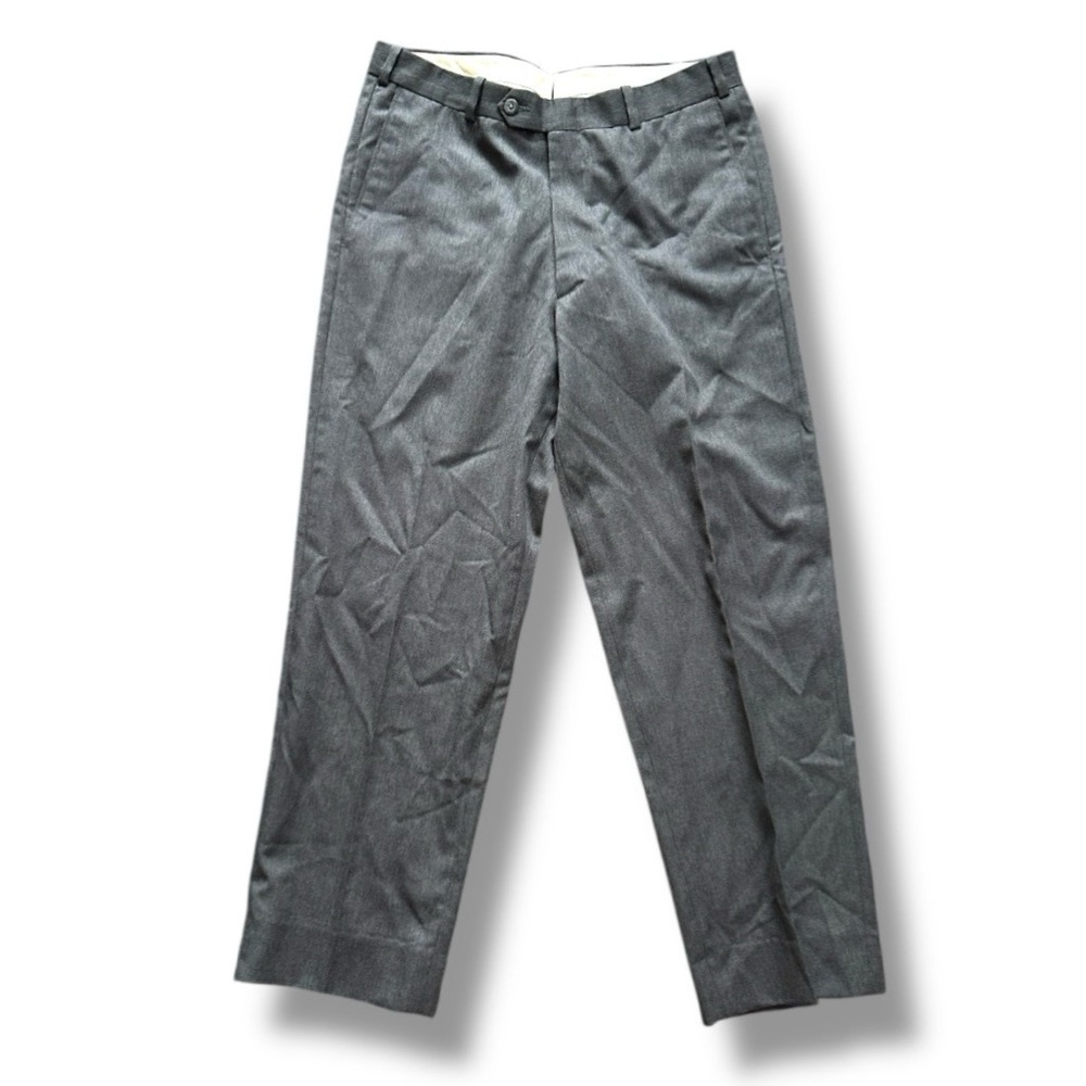 Vintage Nordstrom JB Britches Gray Wool Trousers Mens Size 30 Short Pants Office